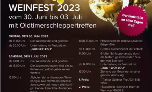 Die Fidelen beim Weinfest in Senheim 3.7.